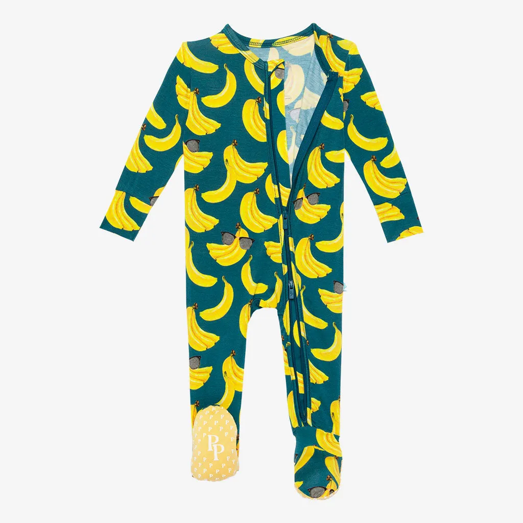 Posh Peanut Bananas Footie with Zipper