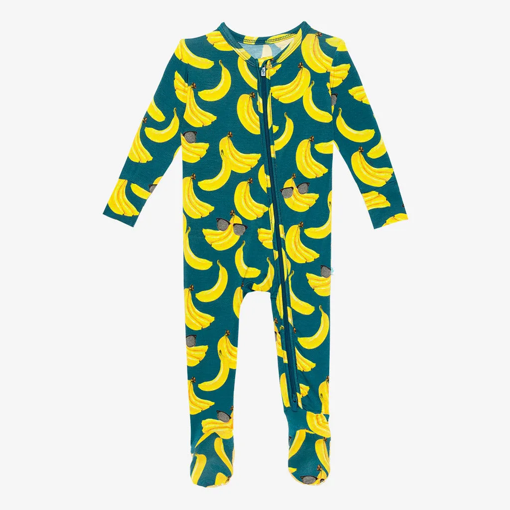 Posh Peanut Bananas Footie with Zipper