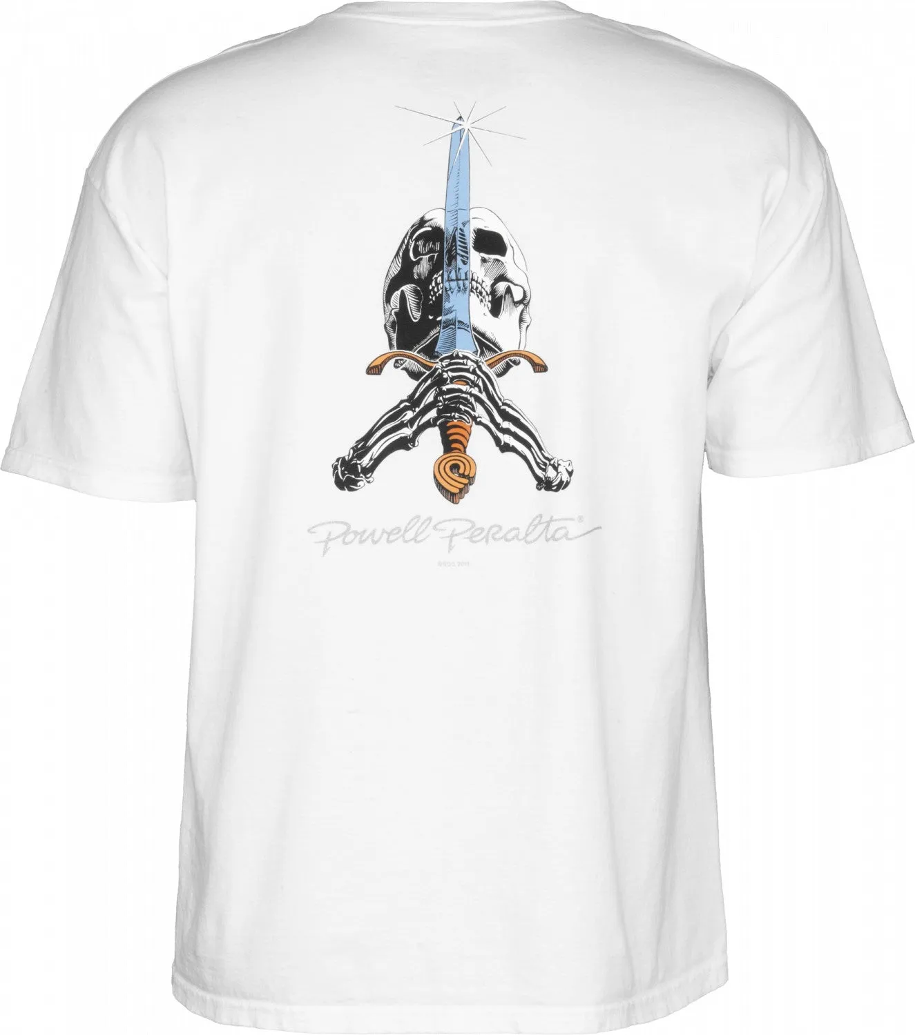 Powell Peralta - Skull & Sword Tee White