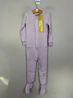 Primary Organic Sleepsuit - Fine stripes, Lilac (bnwt) 18-24m