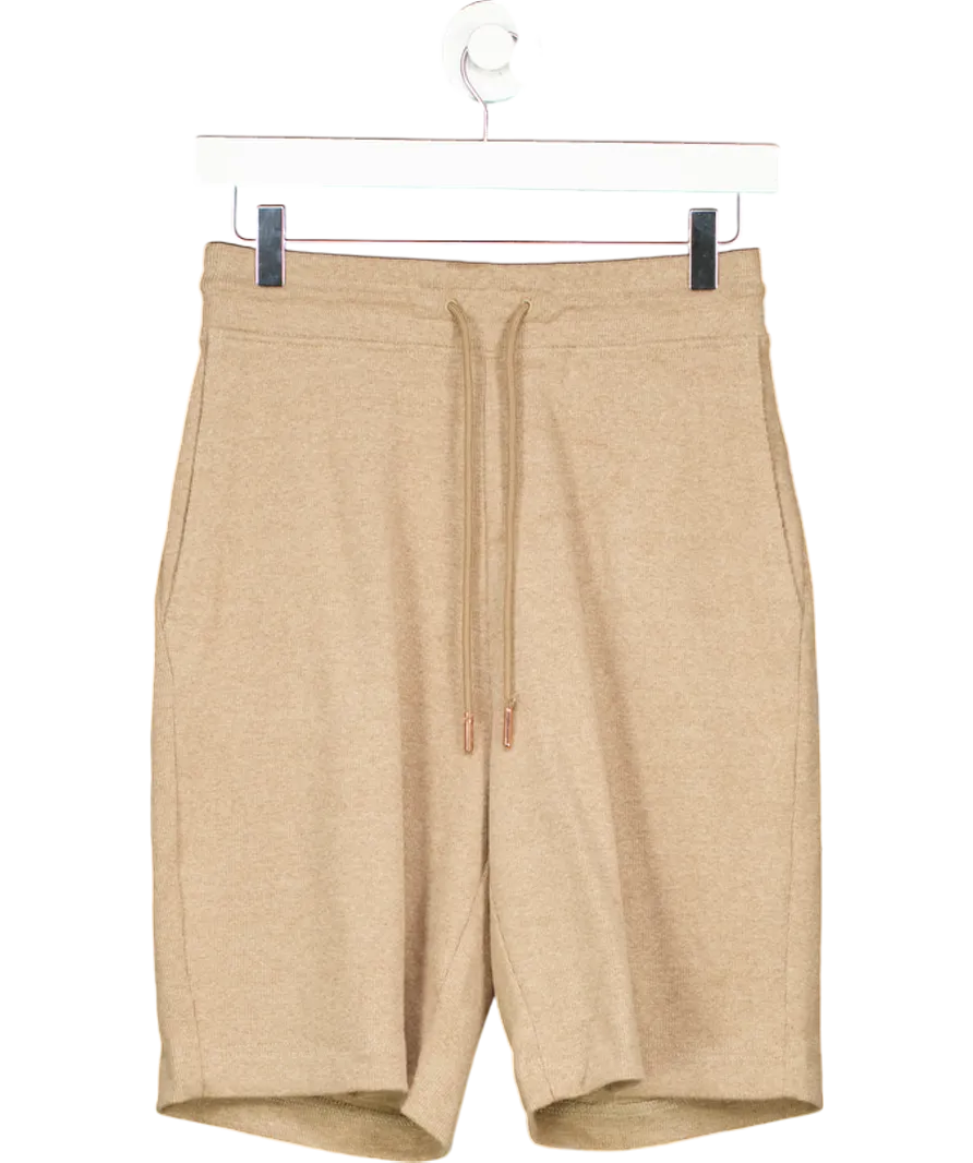 Private White V.C Beige Cotton Pull On Shorts W30