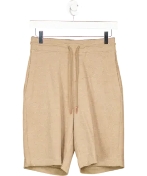 Private White V.C Beige Cotton Pull On Shorts W30