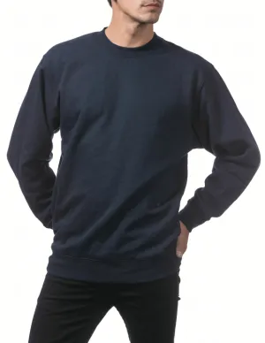 Pro Club Comfort Crew Neck Fleece Pullover Sweater (9oz) - Navy