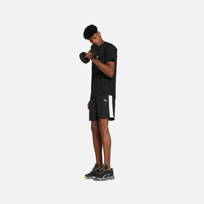 Puma Zippered Woven Men's Regular Fit Shorts -Black-cat