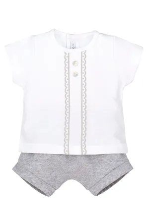 "Cole" Grey Top & Shorts