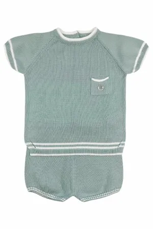 "Kylo" Teal Knit Top & Shorts