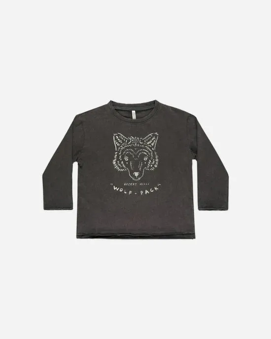 Raw Edge Long Sleeve Tee
