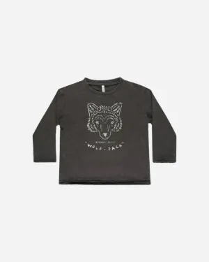 Raw Edge Long Sleeve Tee