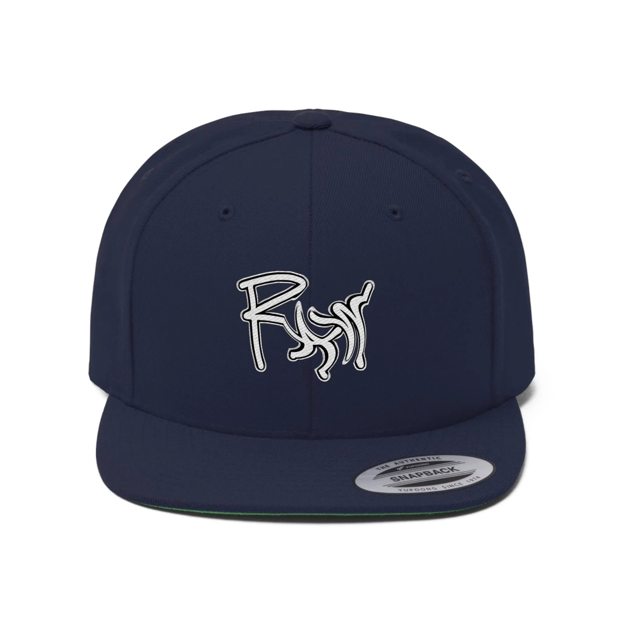 Raw Sushi "RAW" Flat Bill Hat navy