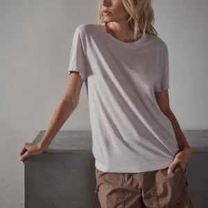 Recycled Lotus Jersey Knit Tee - Calamine