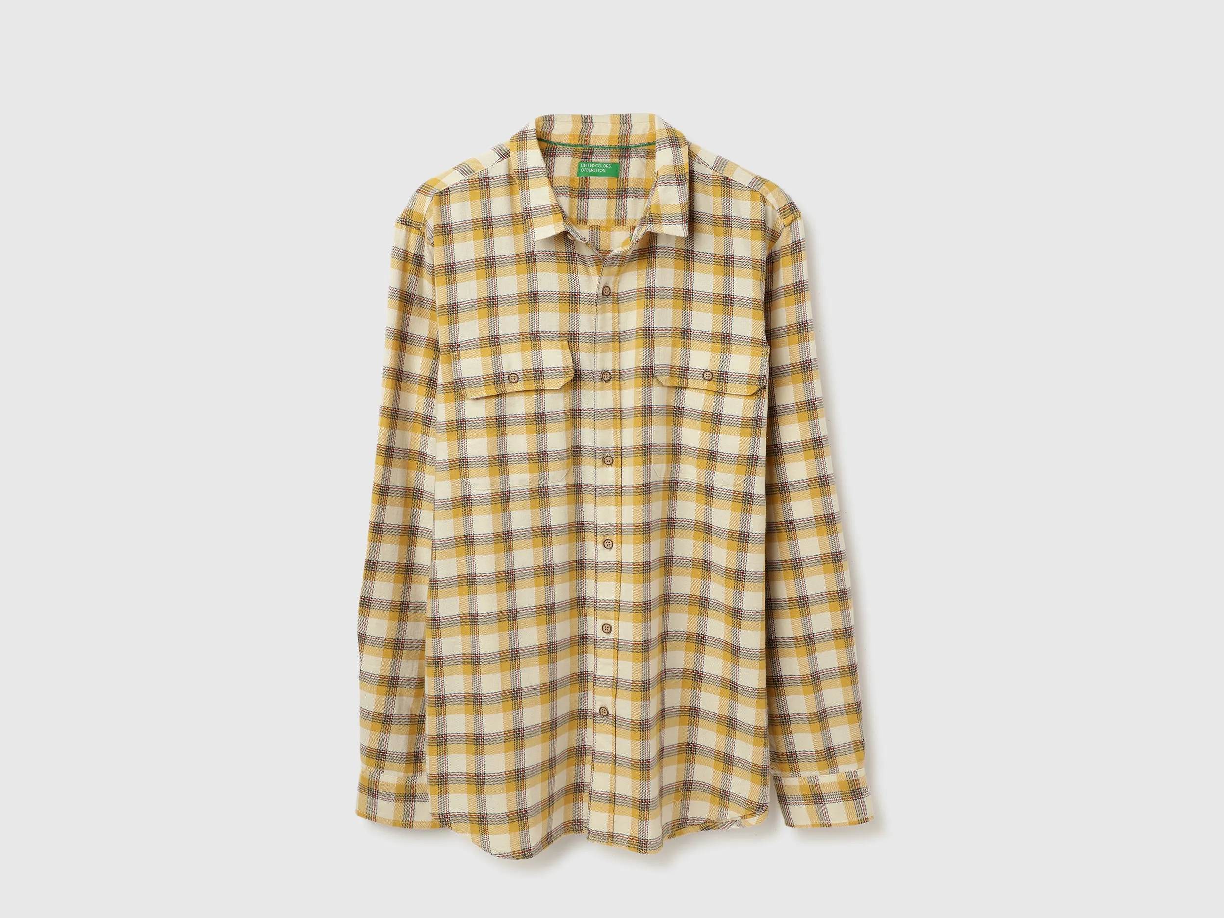 Regular Fit Spread Collar Checkered Shirts