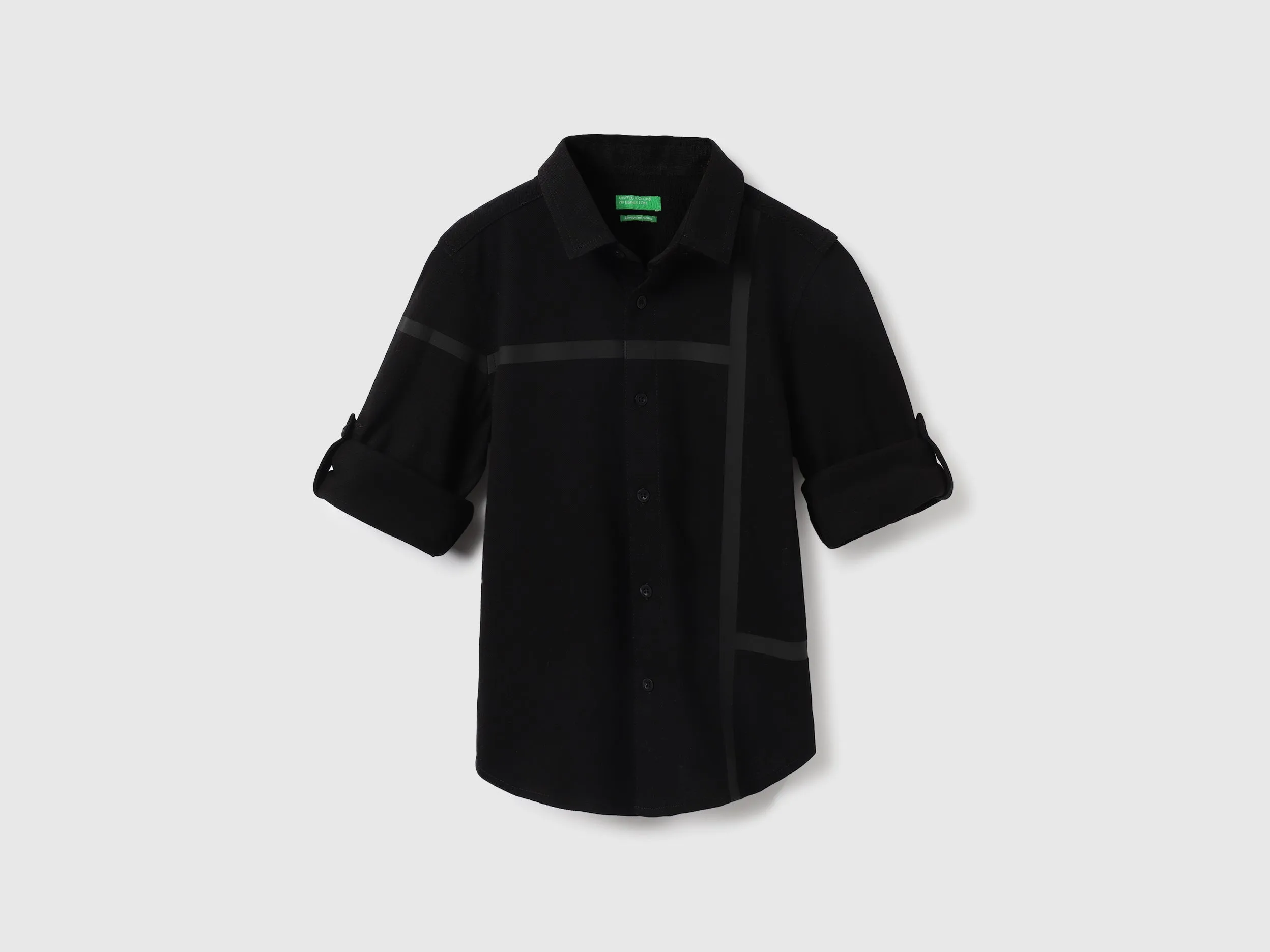 Regular Fit Spread Collar Solid Shirts