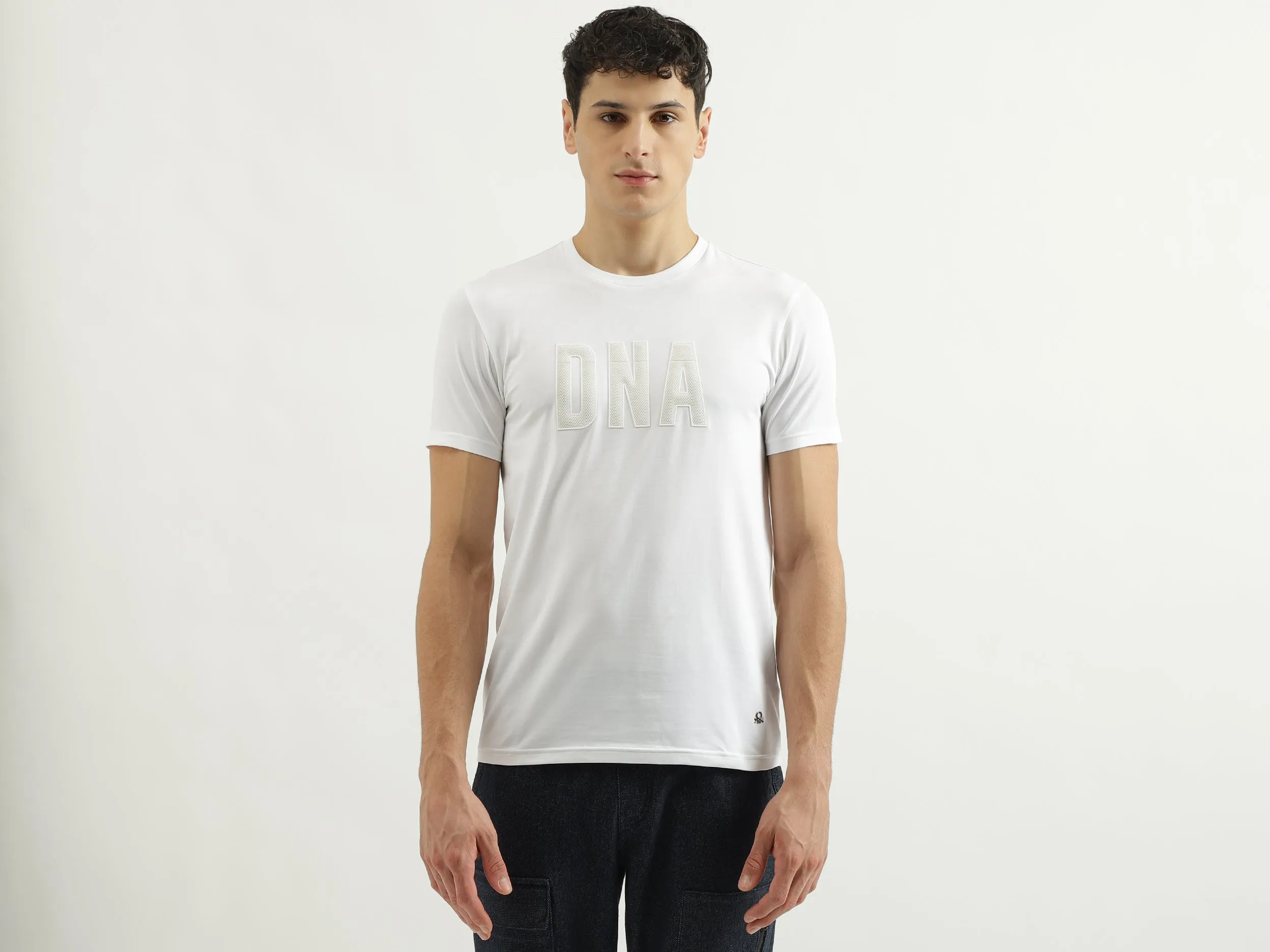 Regular Round Neck Solid T-shirts