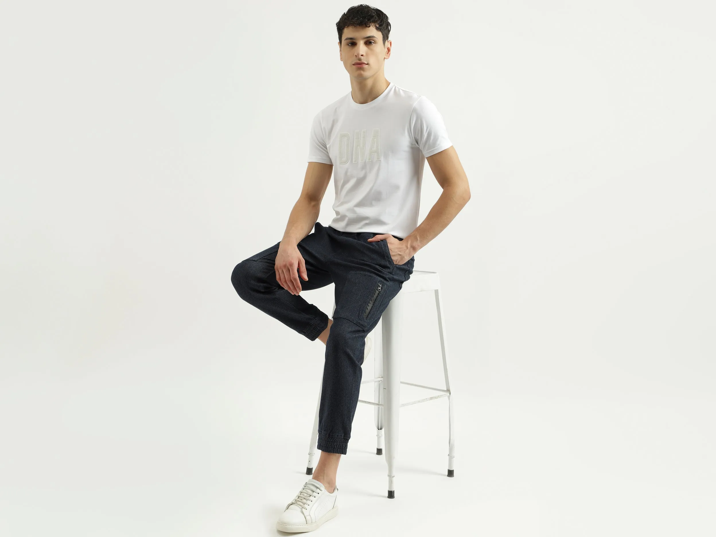 Regular Round Neck Solid T-shirts