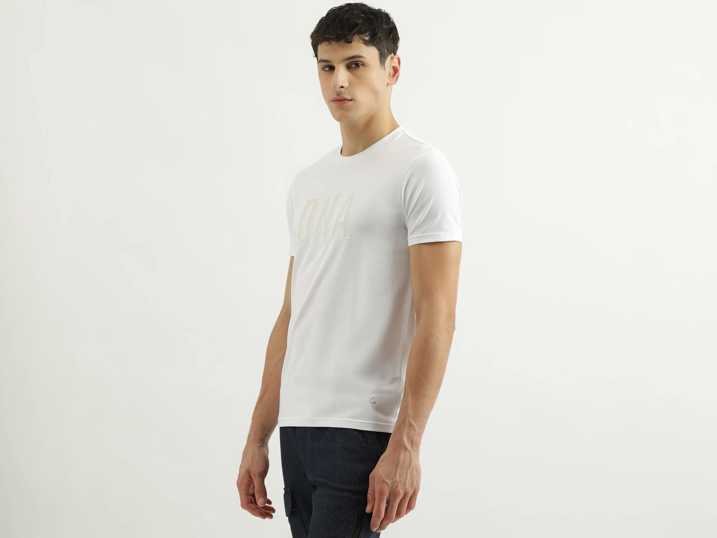 Regular Round Neck Solid T-shirts