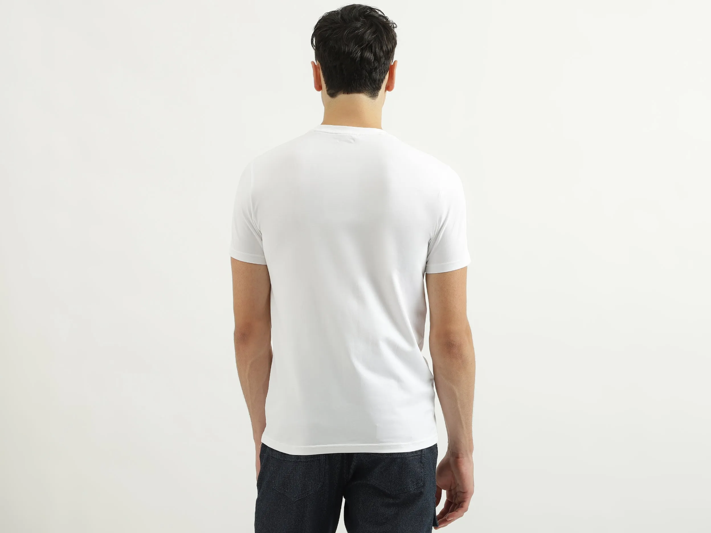 Regular Round Neck Solid T-shirts