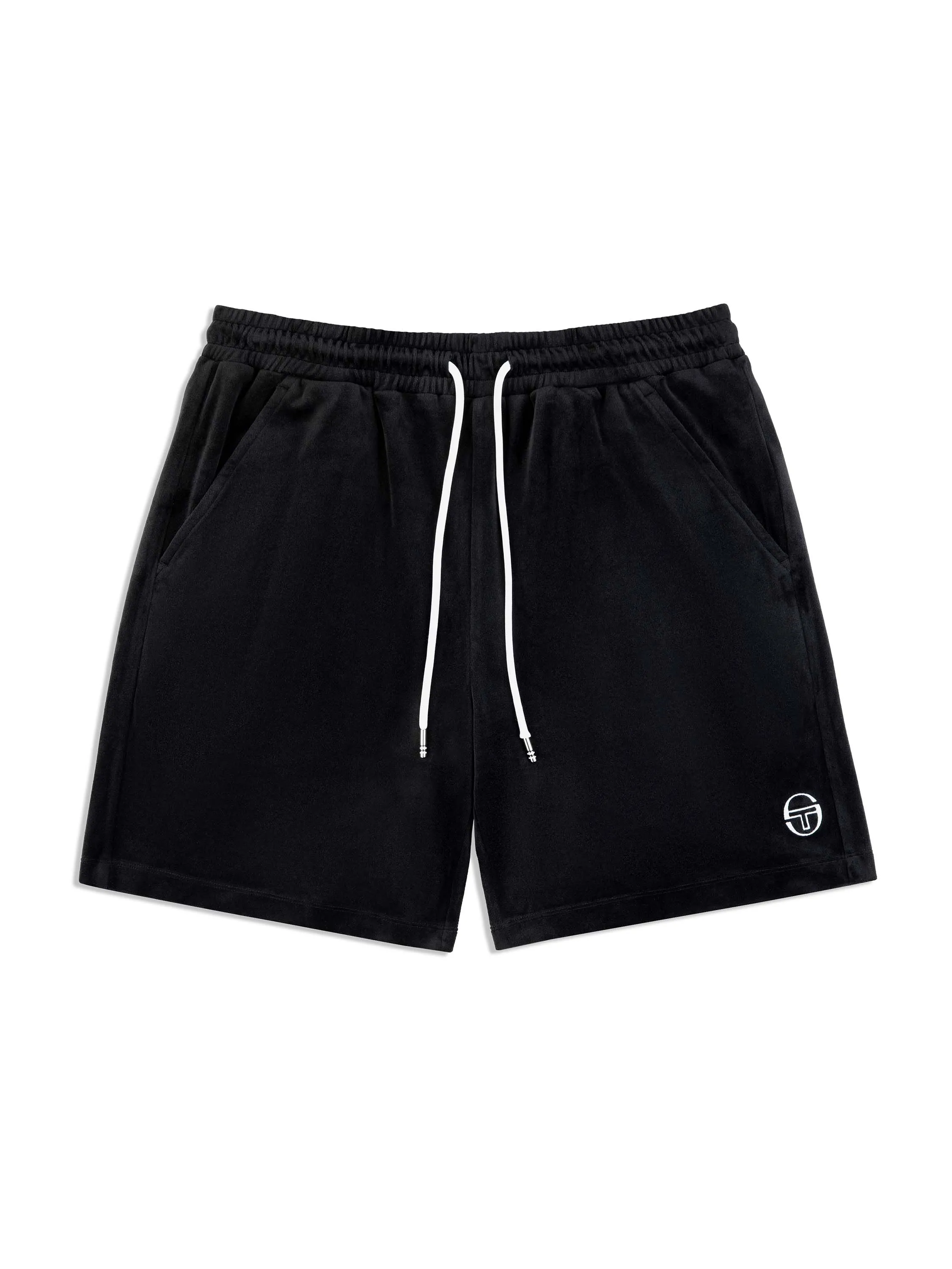 Renzo Velour Short- Black Beauty