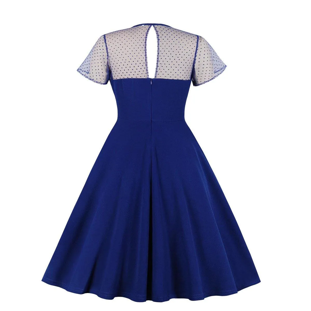 Retro Women Short Sleeves Dreses