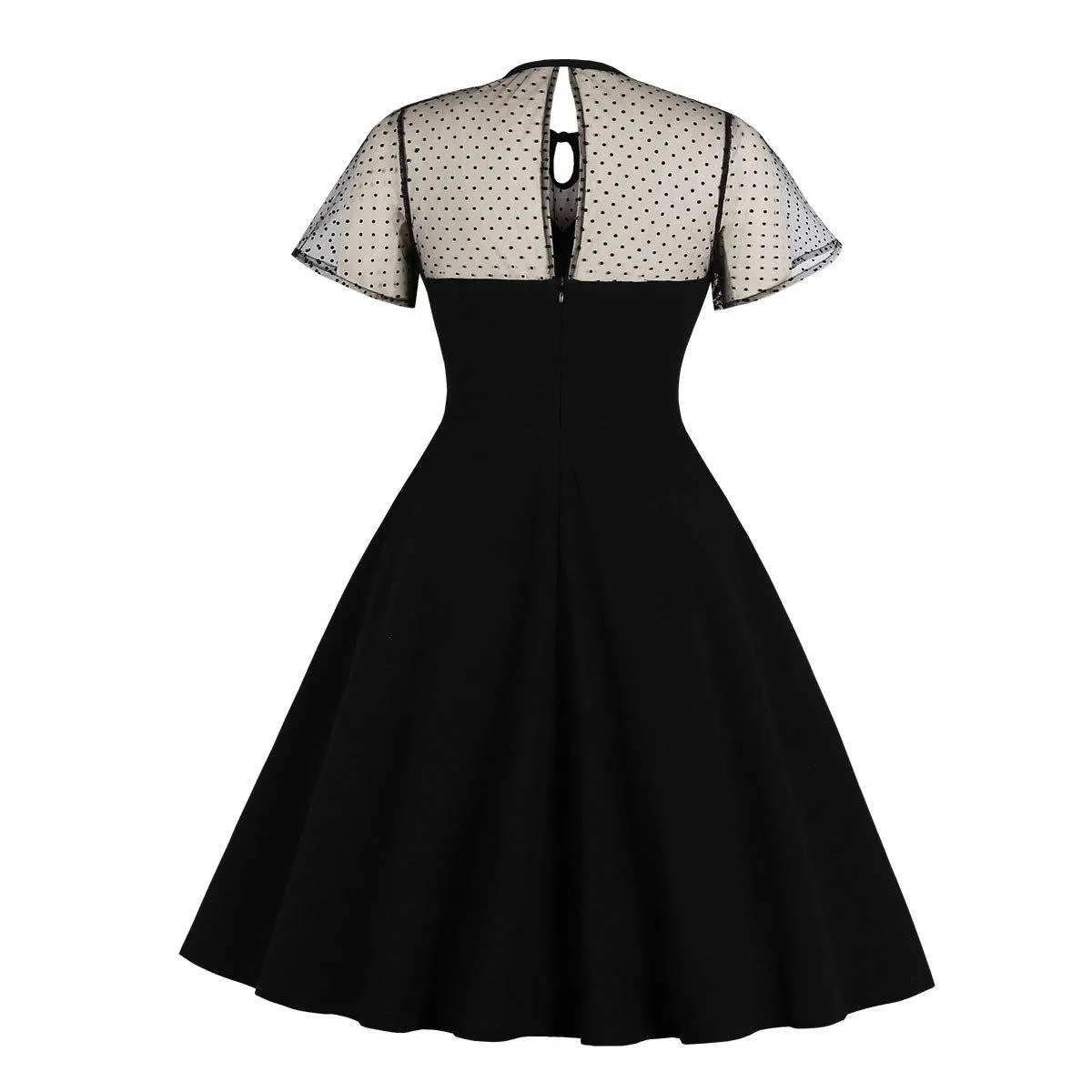 Retro Women Short Sleeves Dreses