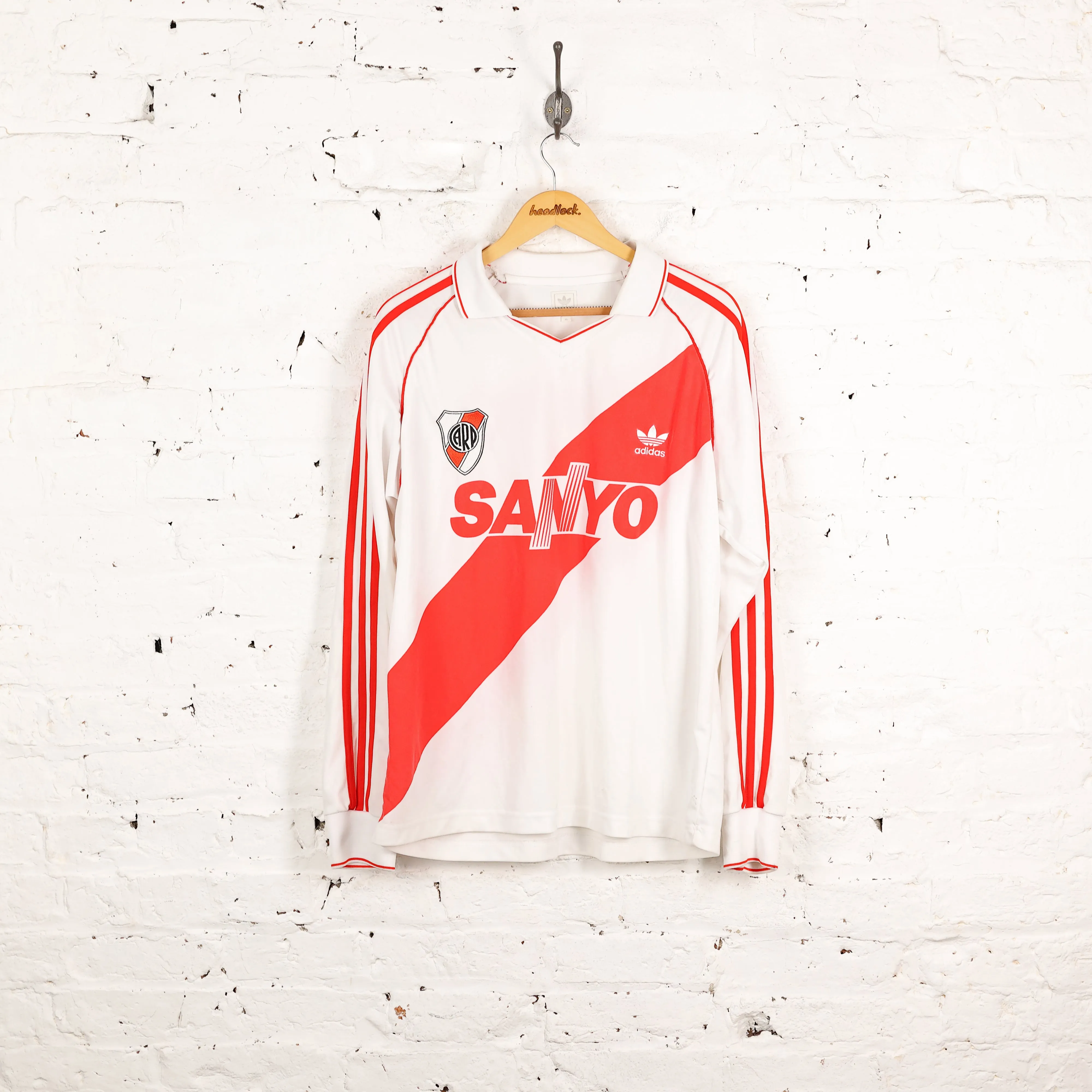 River Plate Reproduction Adidas Football Shirt - White - XL