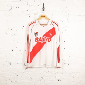 River Plate Reproduction Adidas Football Shirt - White - XL
