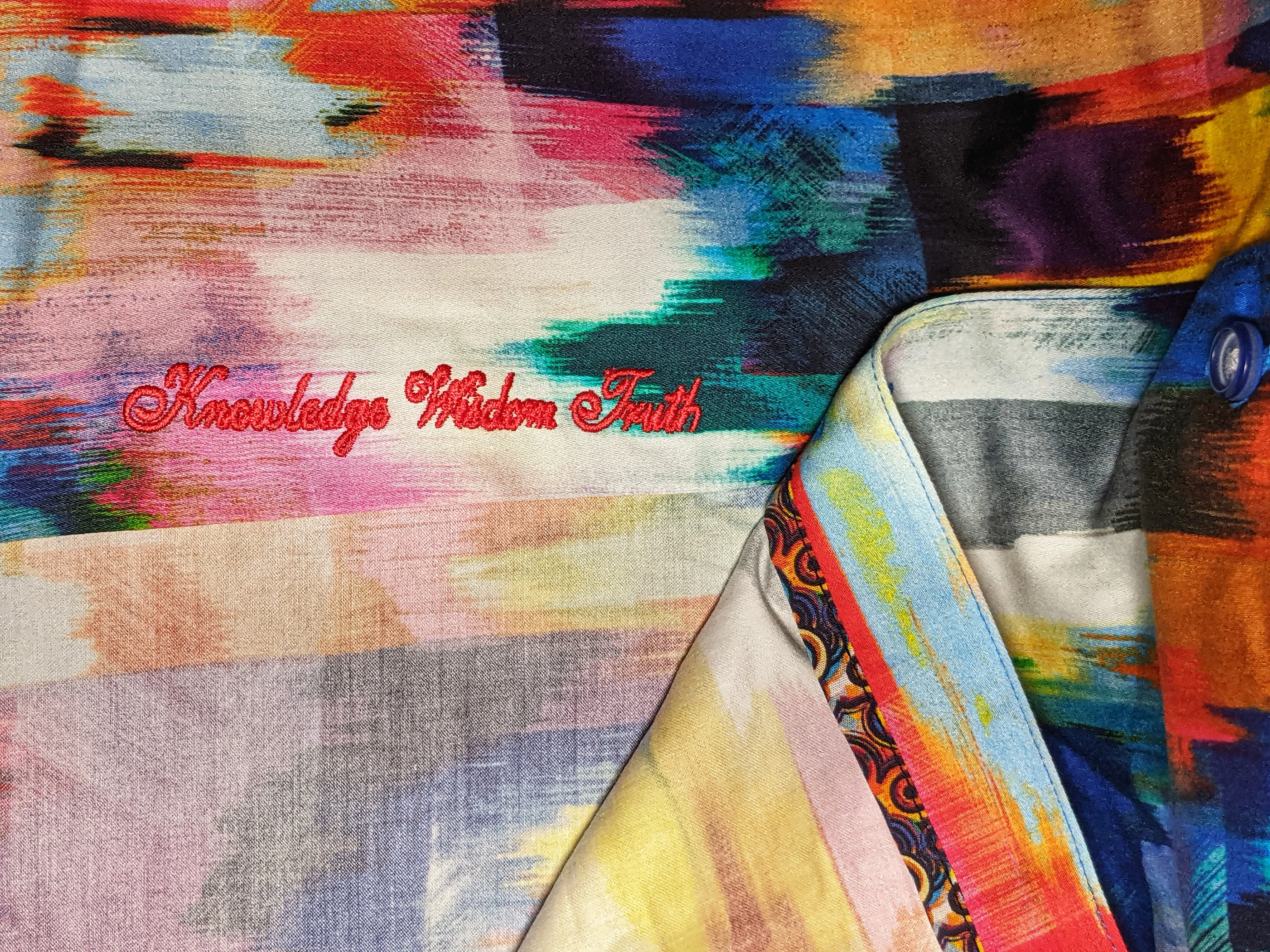 Robert Graham  Prism Effect Classic Fit Short Sleeve Shirt