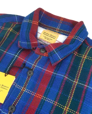 Round Tail Over Buttondown Collar LS Blue
