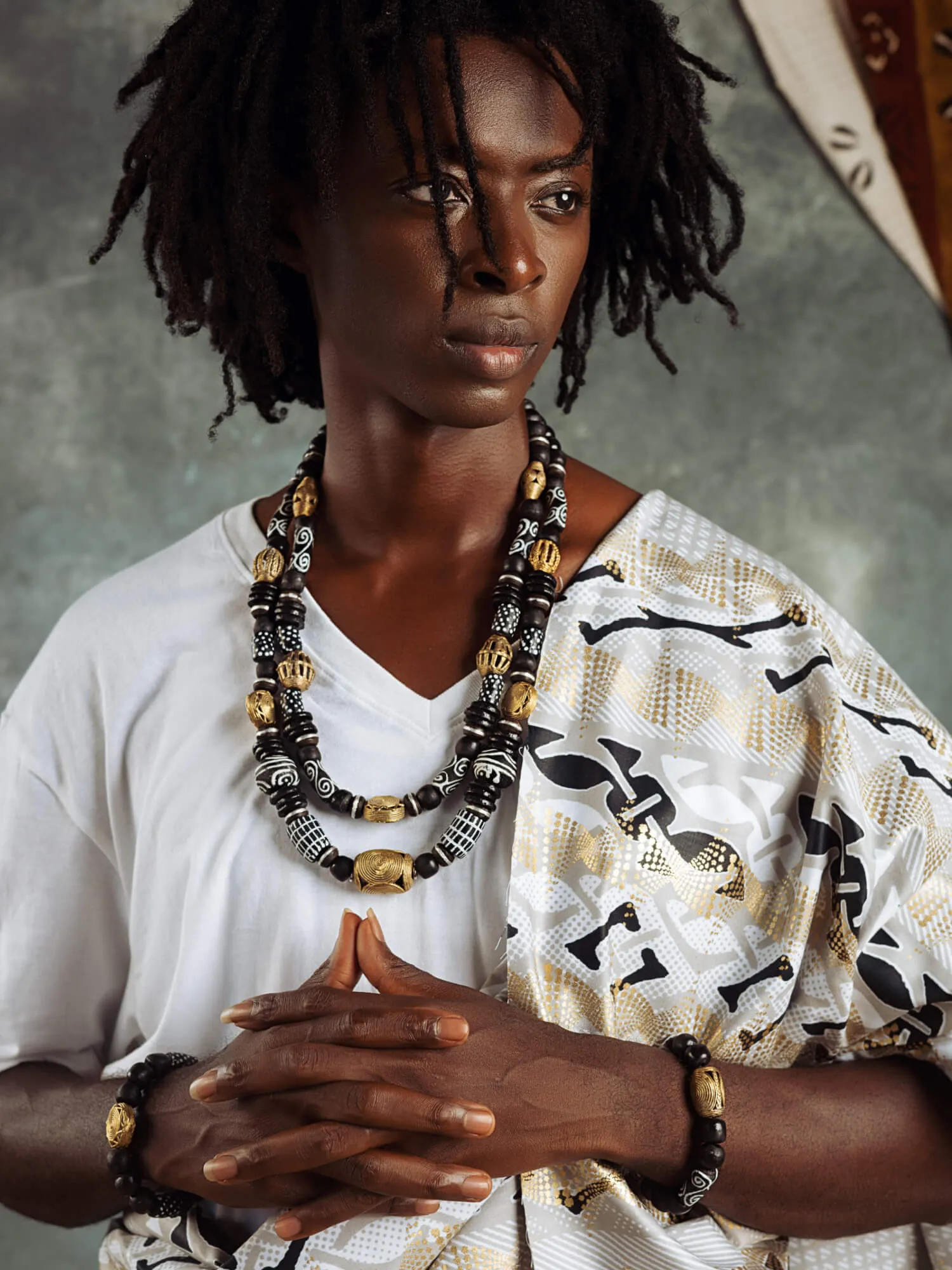 Royal Black Layered Necklace