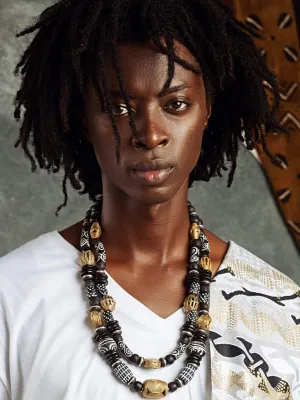 Royal Black Layered Necklace