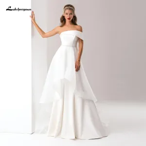 Roycebridal Satin Detachable Skirt Wedding Dress Mermaid Elegant