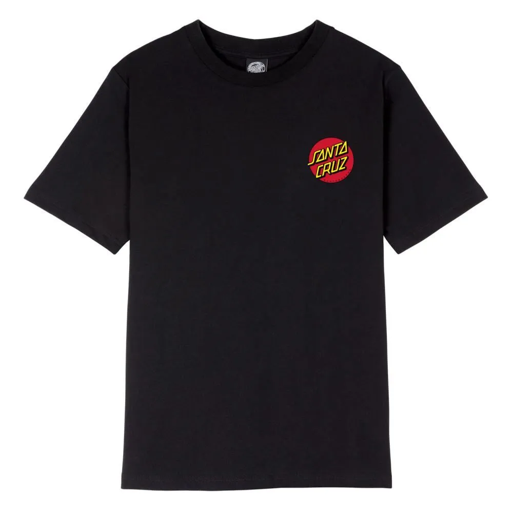 Santa Cruz Womens T-Shirt Classic Dot Chest - Black