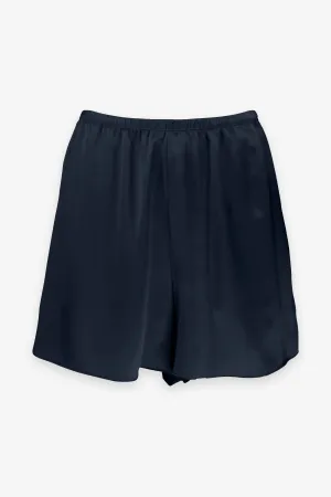Satin Pull On Short in Coastal Blue