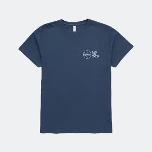 Save The Waves Unisex Classic Logo Navy Tee