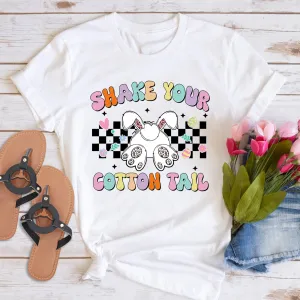 Shake Your Cotton Tail T-shirt, Funny Easter Shirt, Easter bunny Tee, Retro Easter Shirt, Easter Shirt