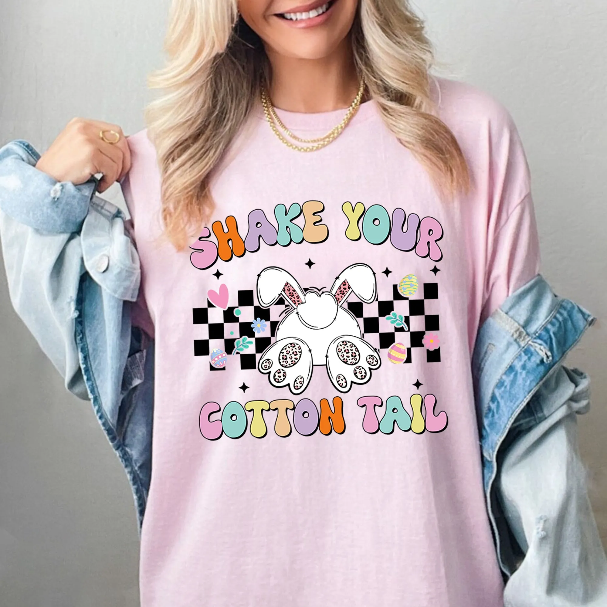 Shake Your Cotton Tail T-shirt, Funny Easter Shirt, Easter bunny Tee, Retro Easter Shirt, Easter Shirt