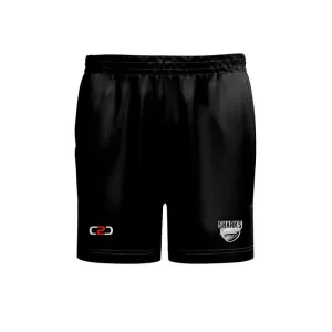 Sharks Basketball SlimFit HP Split Shorts High Thigh Youth/Mens Black