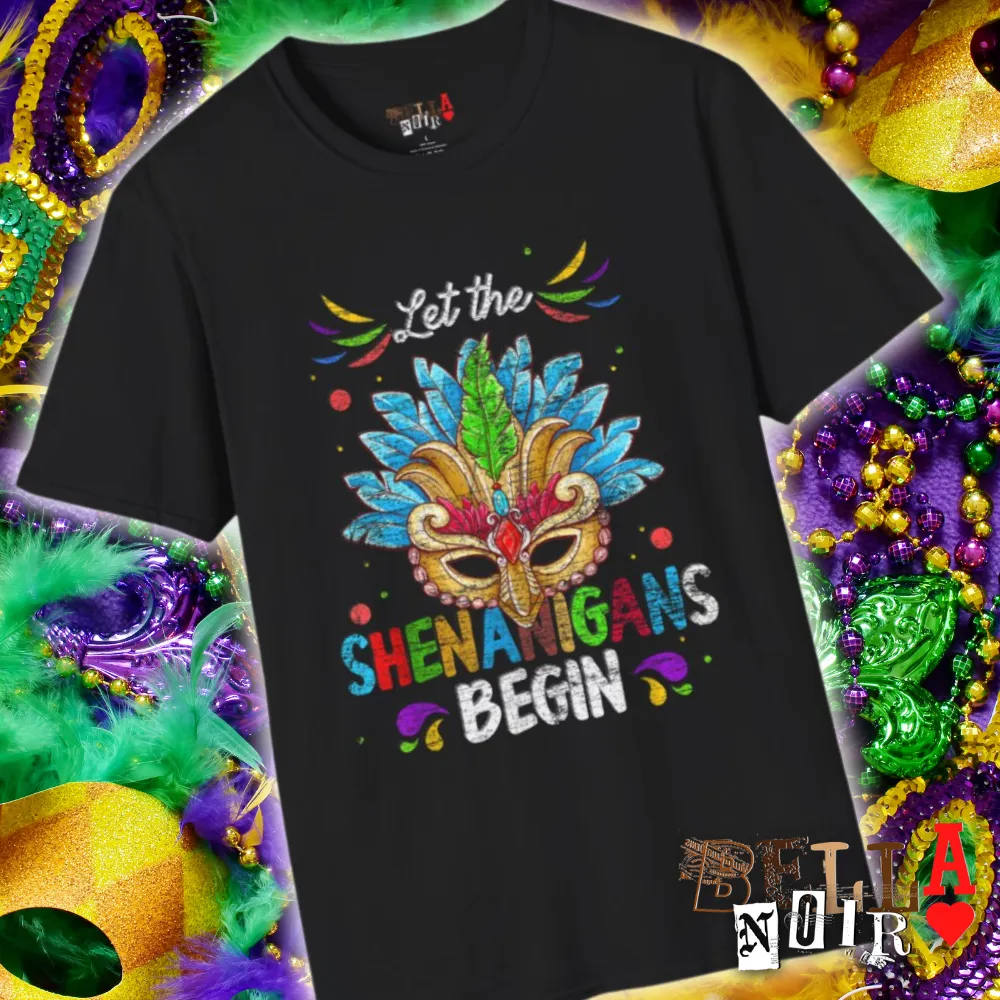 Shenanigans Mask Unisex Softstyle T-Shirt
