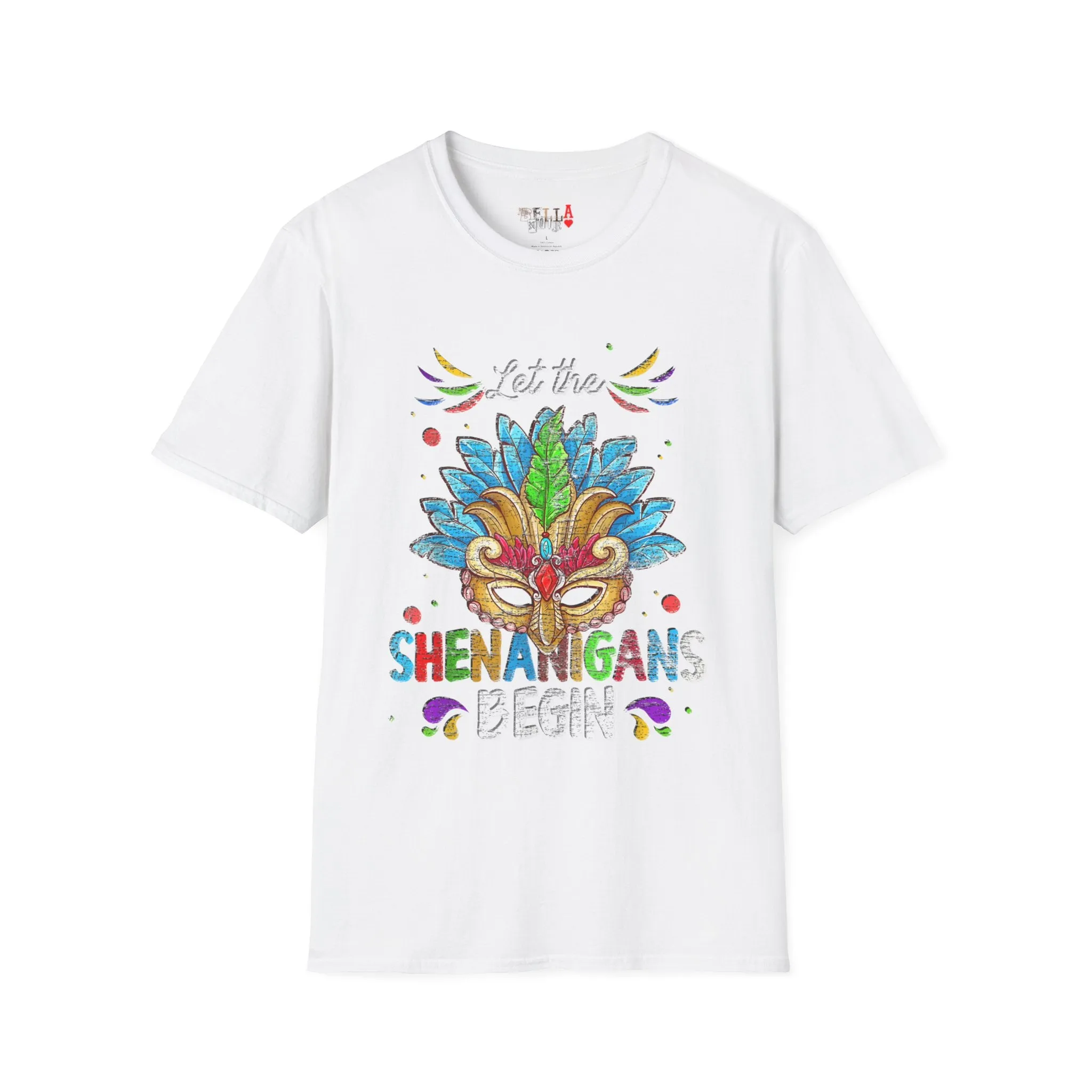 Shenanigans Mask Unisex Softstyle T-Shirt