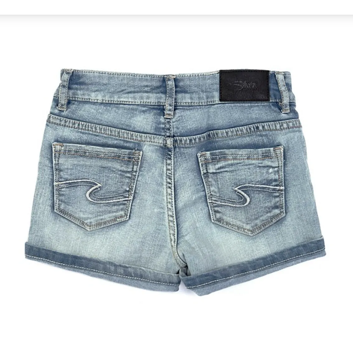 Silver Jeans - Lacy Mid-Rise Medium Wash Girls' Denim Shorts