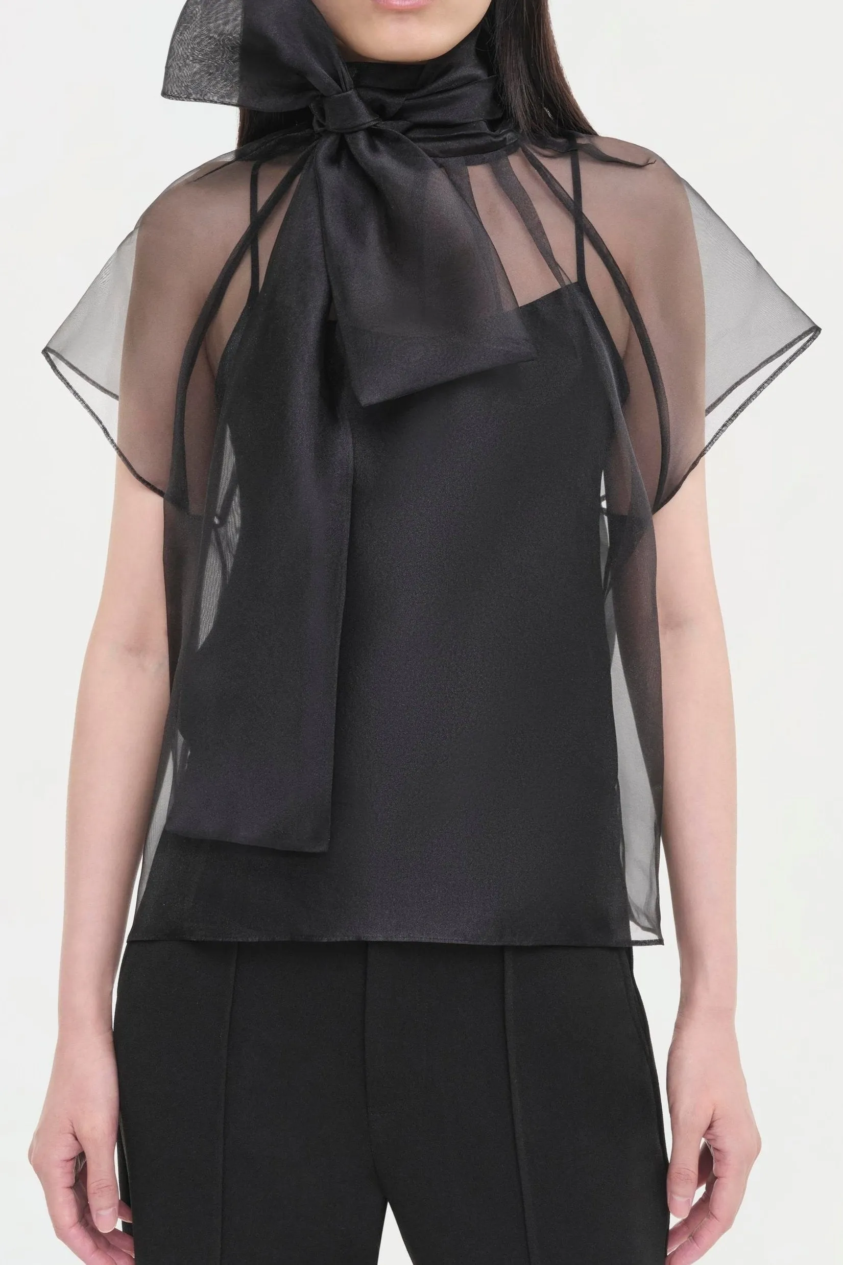 Simkhai Feyre Short Sleeve Top in Black