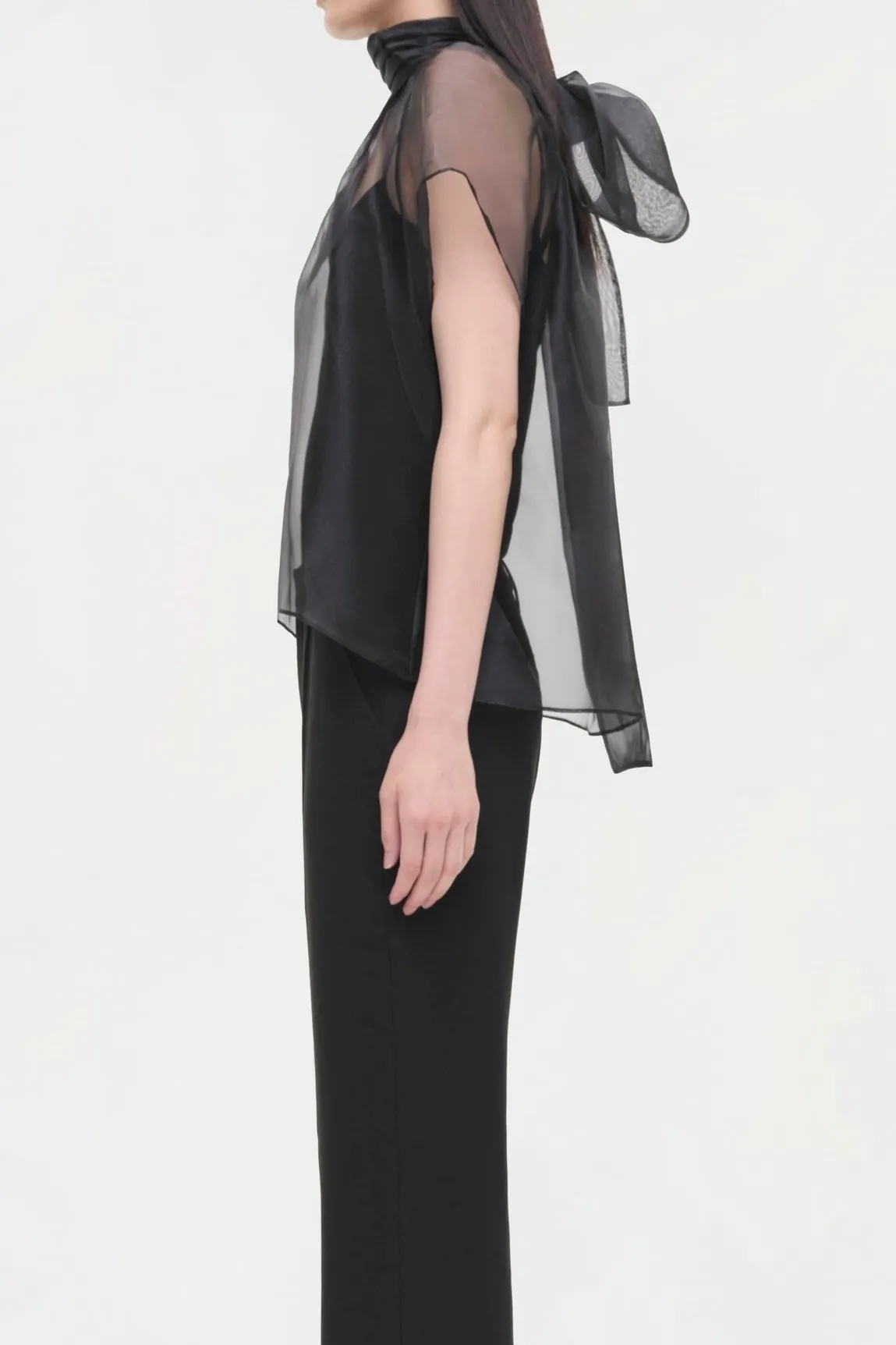 Simkhai Feyre Short Sleeve Top in Black