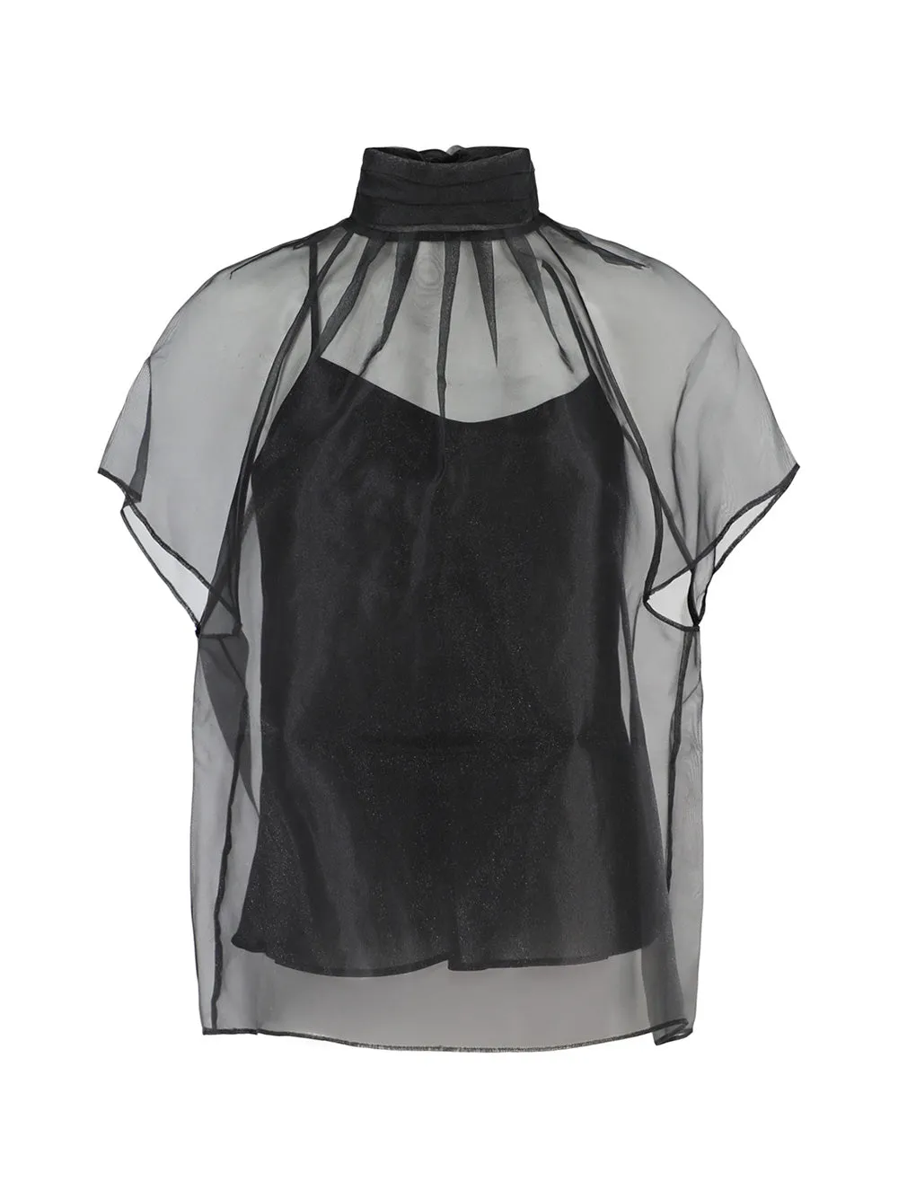 Simkhai Feyre Short Sleeve Top in Black