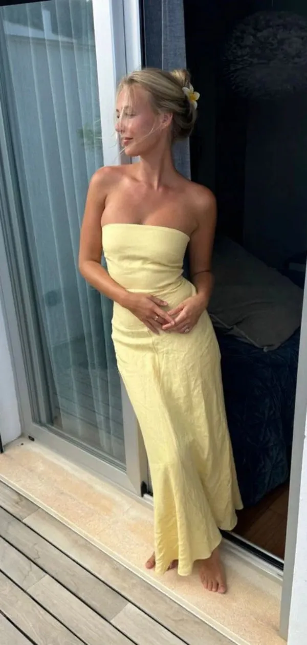 Simple Sweetheart Sleeveless Mermaid Satin Evening Prom Dresses Online, OLP991