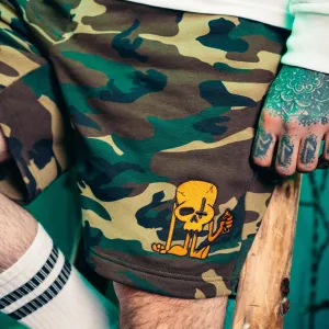 Skully Camo Sweat Shorts