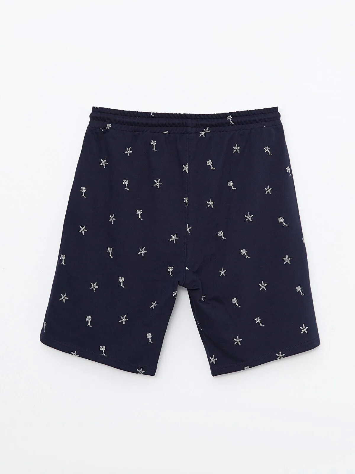 Slim Fit Men Elastic Waist Shorts