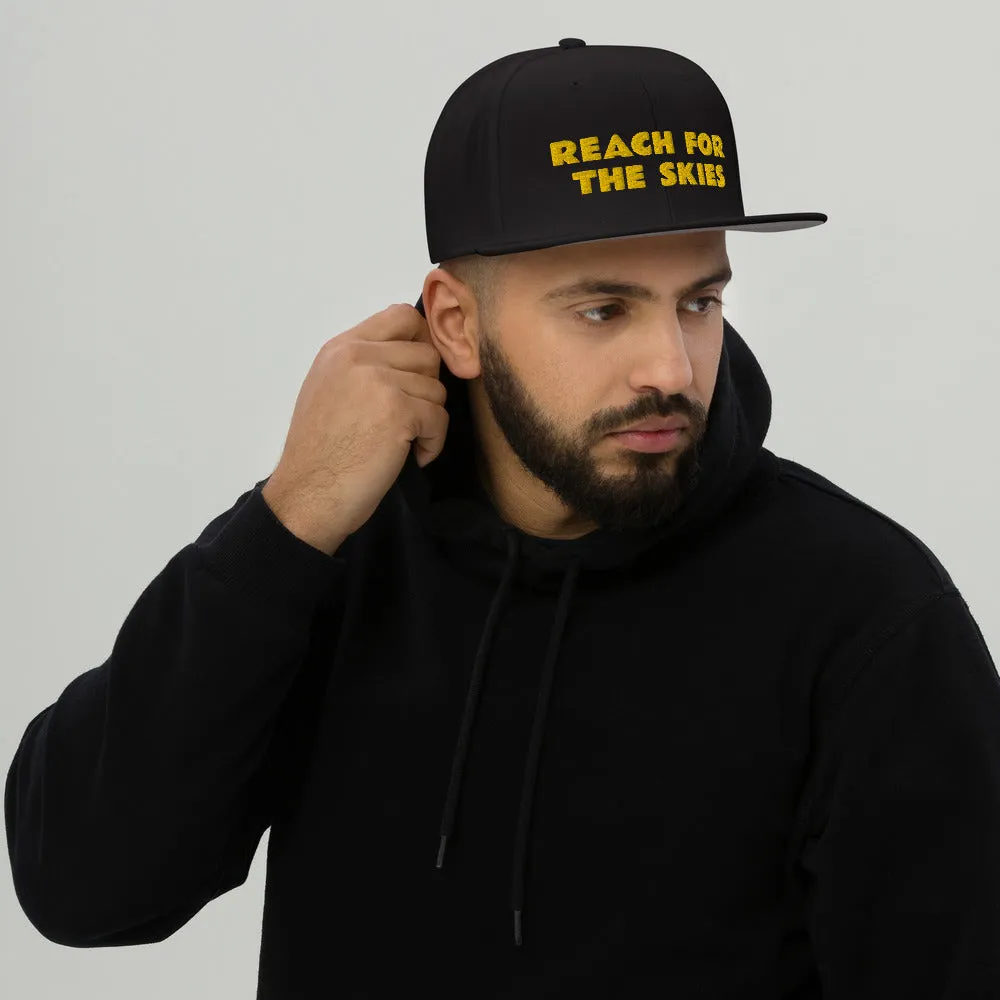 Snapback Hat "1052-0131 Reach For The Skies (Yellow Logo)"