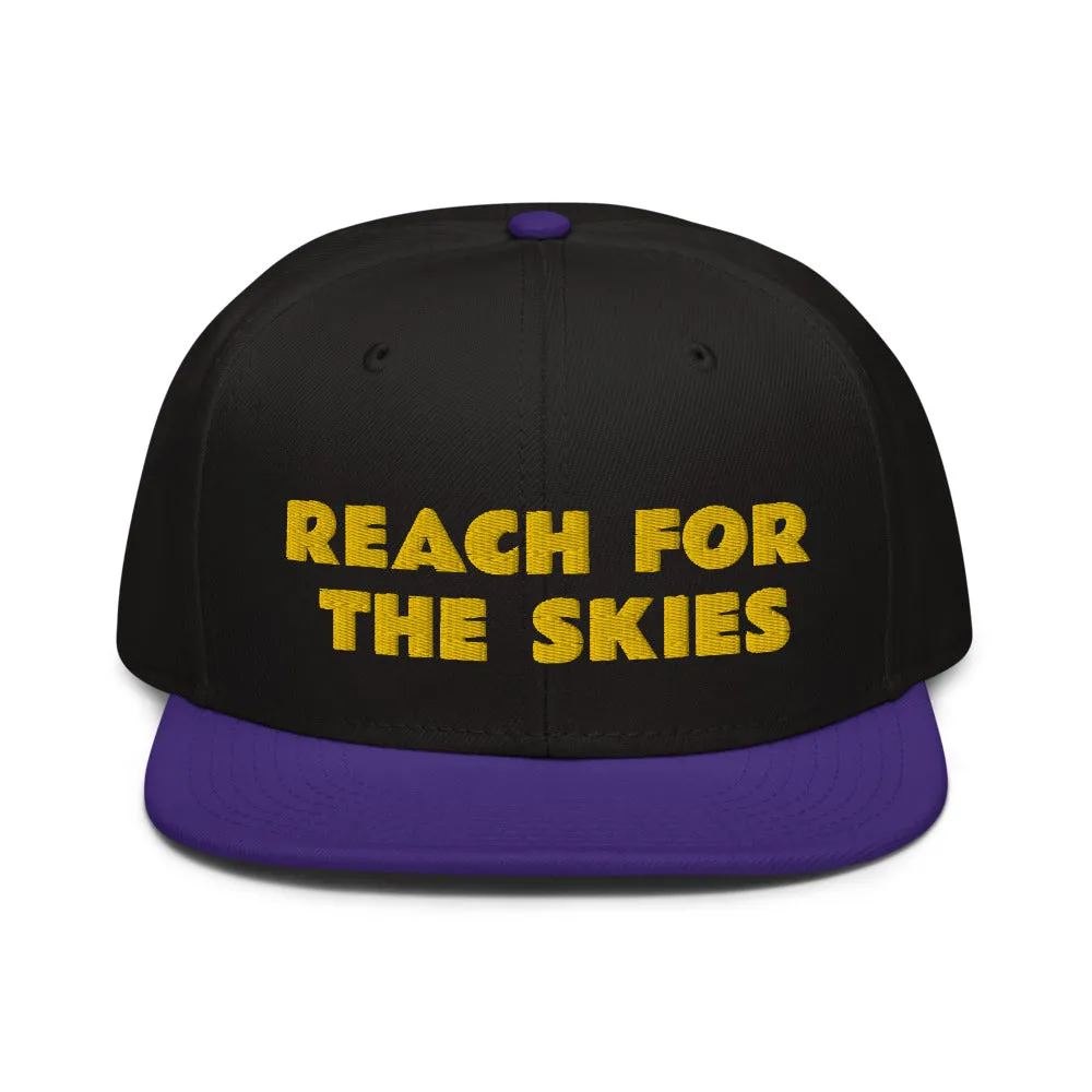 Snapback Hat "1052-0131 Reach For The Skies (Yellow Logo)"
