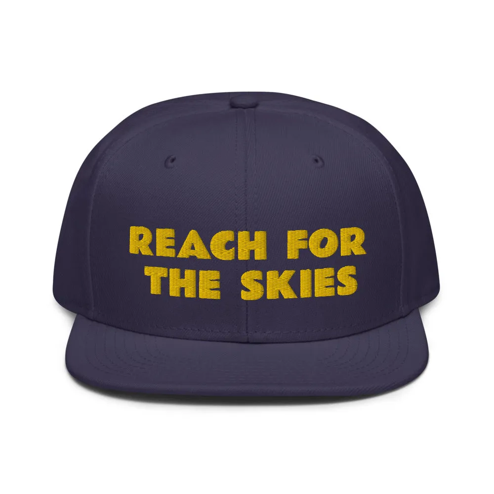 Snapback Hat "1052-0131 Reach For The Skies (Yellow Logo)"