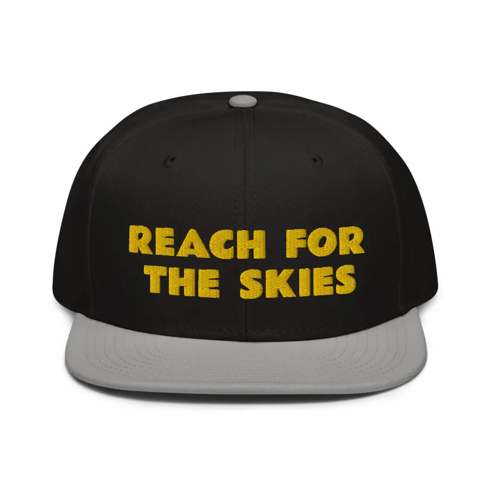 Snapback Hat "1052-0131 Reach For The Skies (Yellow Logo)"