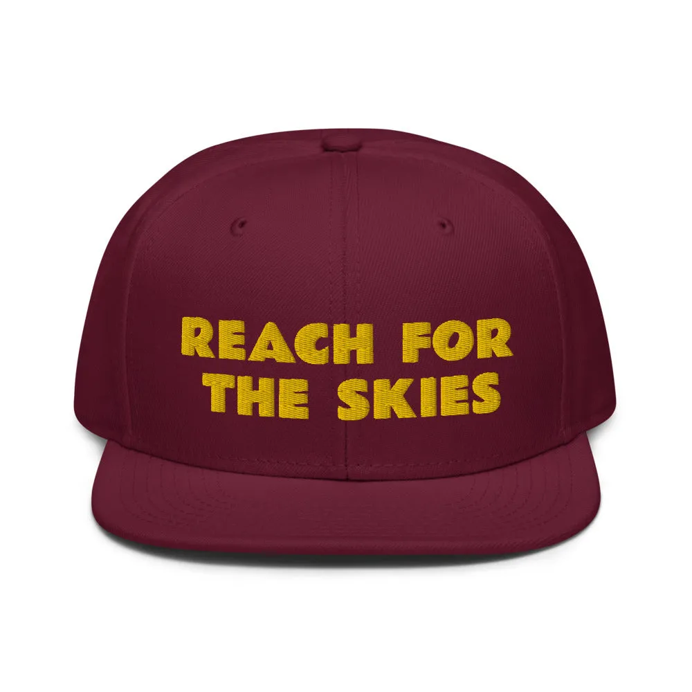 Snapback Hat "1052-0131 Reach For The Skies (Yellow Logo)"